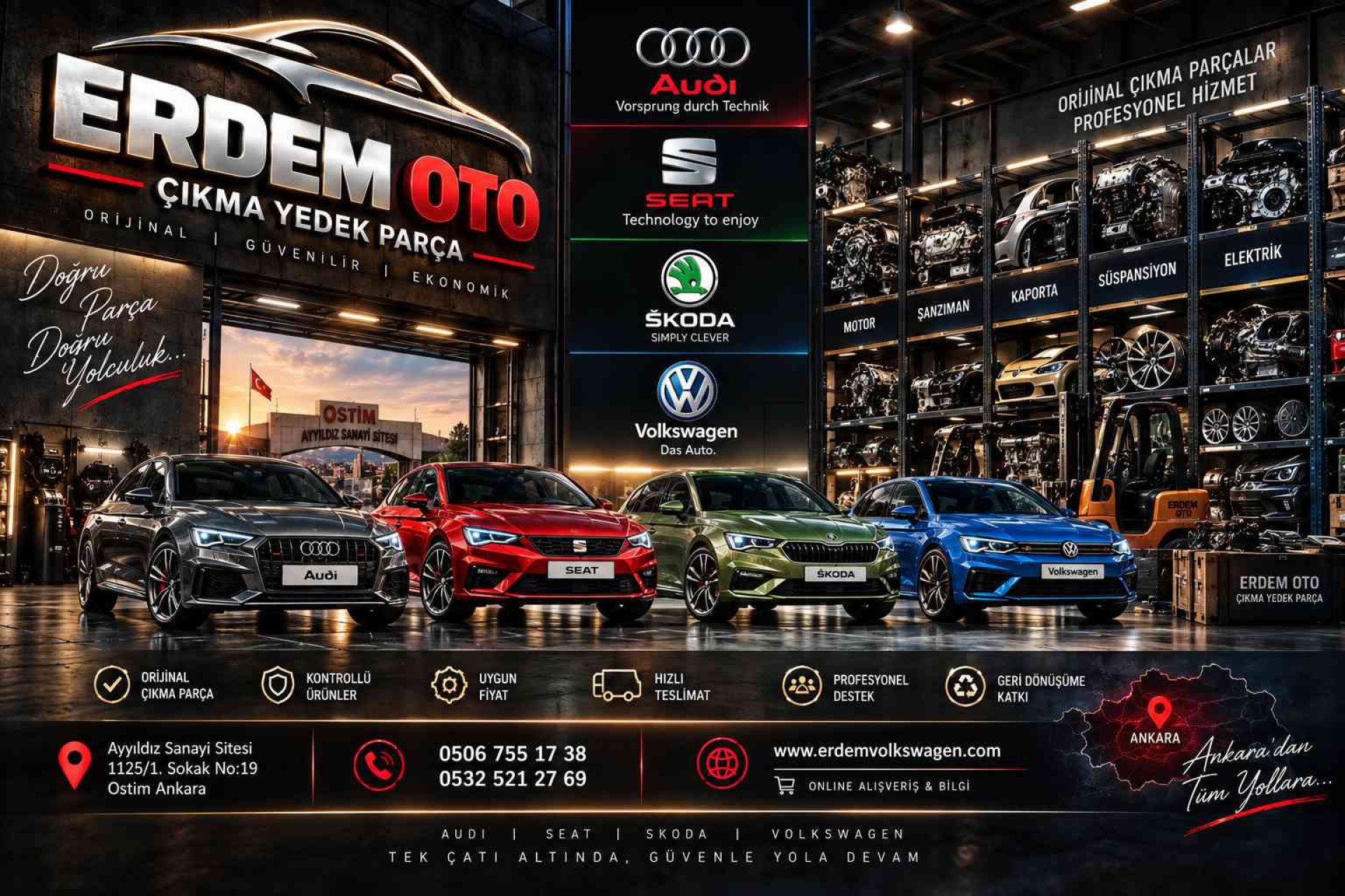 skoda çıkma yedek parça
